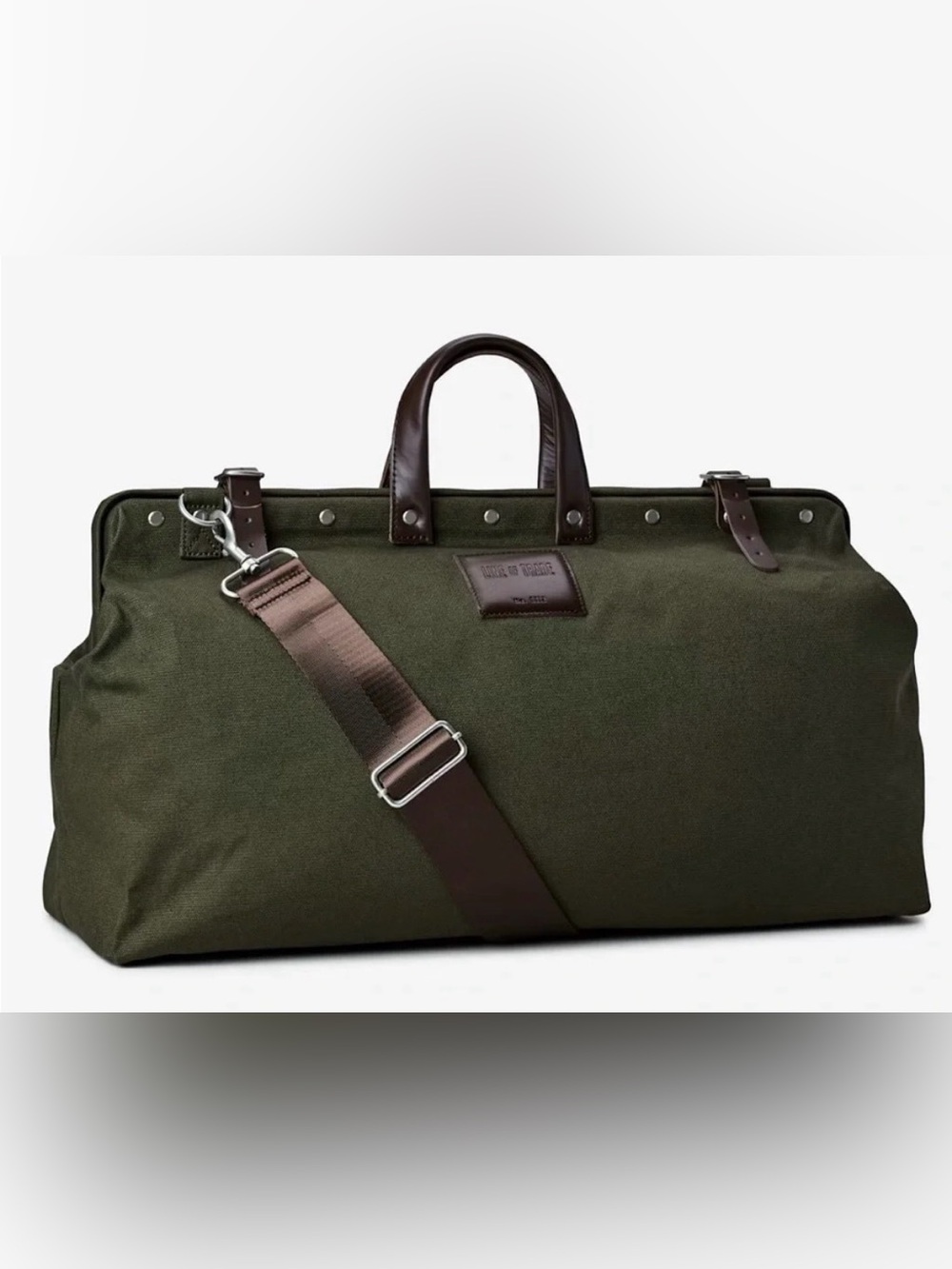Line of Trade Canvas Weekender Duffel Bag - Olive Green 0312